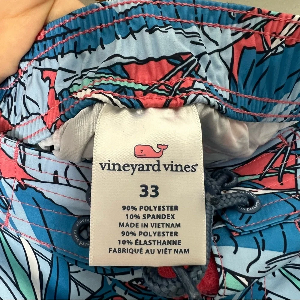 Vineyard Vines Men’s Bathing Suit Swim Trunks Shorts Size 33 514